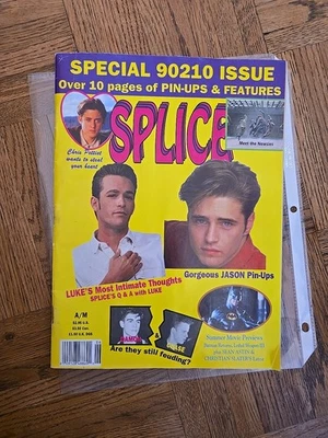 April 1992 Splice Magazine Beverly Hills 90210 Special Issue Luke Perry & Pinups - Image 1 of 4