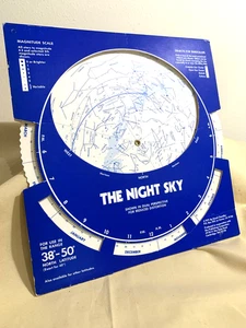"The Night Sky"  Planisphere Dial  38-50 Degrees  North Latitude  Chandler  1977 - Picture 1 of 11