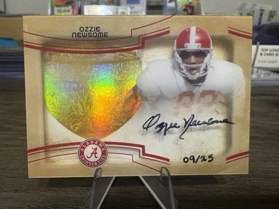 2014 Upper Deck Exquisite Collection Dimensions Ozzie Newsome Auto /25 - Image 1 of 2