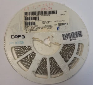 Lot of 3000 Kemet C1206C104K5RAC7800 0.1 µF ±10% 100V Ceramic Capacitor X7S 0603 - Picture 1 of 3