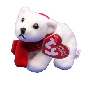 TY Christmas Jingle Beanie Coldy - Polar Bear - Picture 1 of 1