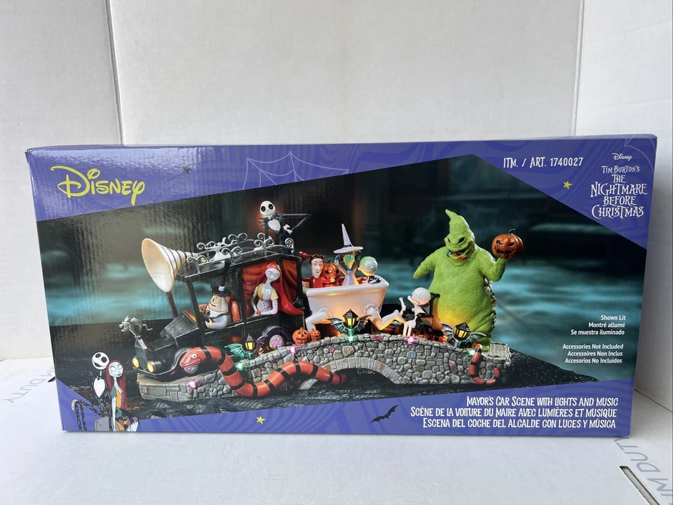 Halloween Disney Tim Burton`s The Nightmare Before Christmas Mayor's Car Scene