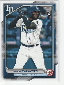Junior Caminero 2024 Bowman #20 Rookie RC Tampa Bay Rays - Imagen 1 de 2