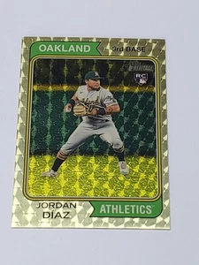 Jordan Diaz Ser #'D 1/1 GOLD SUPERFRACTOR 2023 Topps Heritage #153 ROOKIE RC - Picture 1 of 10