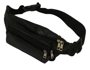 Generische vollnarbige Rindsleder Bauchtasche, Gürteltasche, mehrere Taschen, verstellbar, - Bild 1 von 10