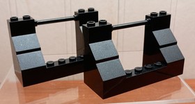 LEGO: 7075 Captain Redbeard's Pirate Ship replacement  2 Deck Brick Railings