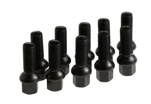 EXTENDED WHEEL BOLTS FULL 10 pc BOLT SET 33mm 14x1.5 BALL seat for VW & Audi - Picture 1 of 1