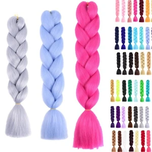 3Pcs Women Men 60cm Wigs Braids Fashion High Temperature Silk Versatile Use Wigs - Picture 1 of 48