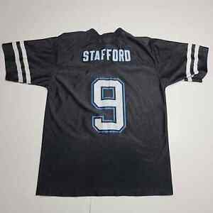 Vtg NFL Team Apparel Matthew Stafford Detriot Lions Youth Large (14-16) Black
