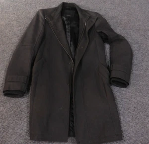 Zara Jacket Mens Medium Gray Trench Coat business Casual Wool - Picture 1 of 9