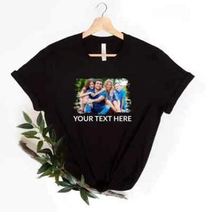 Custom Photo T-Shirt, Family Picture Shirt, Personalized Picture Tee. Gift Idea - Picture 1 of 4