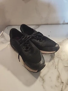 Avia O2 Air Athletic Sneaker Womens Size 9 Black White Lace Up As Is Dirty - Picture 1 of 12