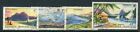 FRENCH POLYNESIA....  1964  Landscapes  x4 different   used
