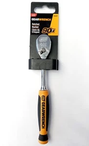 GearWrench 81007T 1/4" Antrieb 90 Zähne Dual Material Teardrop Ratsche - Bild 1 von 2