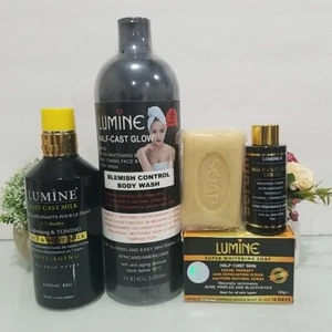 Lumine HC Lightening & Toning Face & Body Wash + Lotion + Serum + Soap - Picture 1 of 3