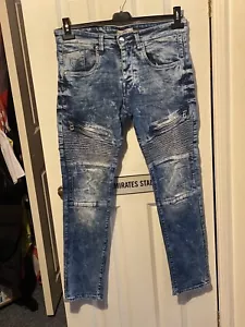 Mens Blue 883 police jeans. 32 Reg - Picture 1 of 1