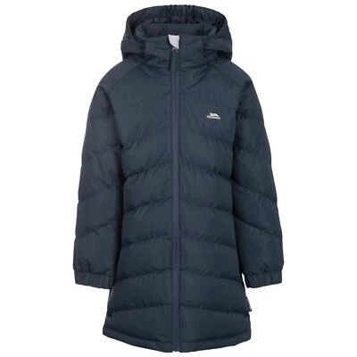 Mädchen Trespass Faymont Puffa wattierter gesteppter Schulmantel | Kinder Jacke