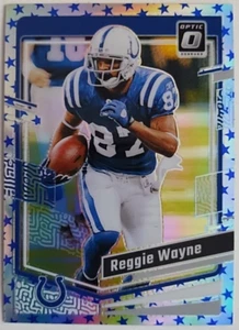 Panini Donruss Optic Blue Stars 2023 Reggie Wayne SP COLOR MATCH Colts - Imagen 1 de 2