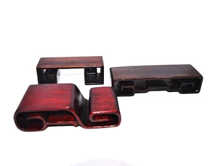 Set of 3 Assorted Vintage Rosewood Display Stand. Hand Detailed with Details - Picture 1 of 6