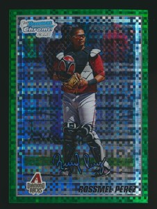 2010 Bowman Chrome Prospects Green X-Fractor Rossmel Perez #BCP163 Diamondbacks