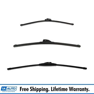 Trico Tech & Exact Fit Windshield Wiper Blade Front & Rear 3pc Set - Picture 1 of 4