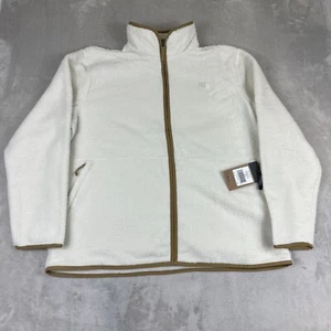 The North Face Dunraven Full Zip Sherpa Fleece Lined Jacket Men's Size XXL Ivory - Picture 1 of 11