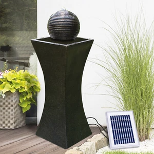 FUENTE DE AGUA SOLAR JARDÍN FUENTE LED AGUA FUENTE SOLAR EXTERIOR - Imagen 1 de 8