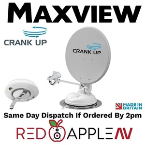 Maxview B2590/85 Manual Crank Up Caravan 85cm Satellite Dish With Sky Q LNB - Picture 1 of 2