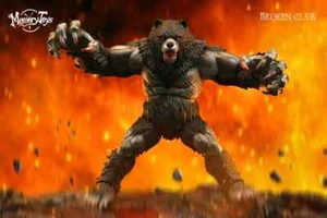 MEMORY TOYS Ancient Warcraft Berserker Bear Man Druid 1/12 Black Action Figure - Picture 1 of 6