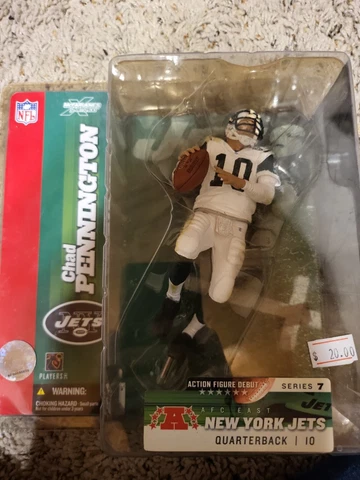 Chad Pennington New York Jets McFarlane action figure new NFL Marshall Herd Cover