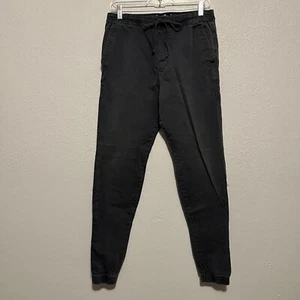 Hollister Advanced Stretch Skinny Chino Joggers Mens Size M Gray & Drawstring - Picture 1 of 7