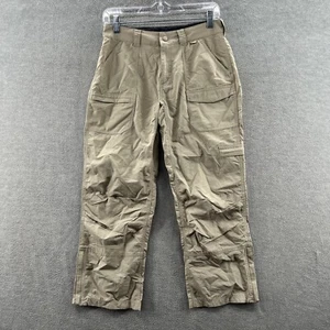 pantaloni donna sport di montagna pasqua taglia s beige cargo outdoor tasca zip - Foto 1 di 8