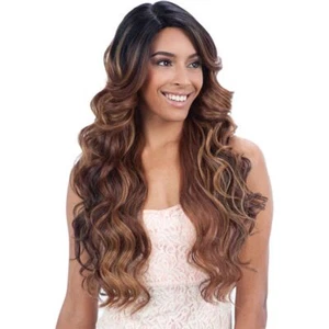 Freetress Equal Lace Front Wig Deep Invisible Part Long Curly HAIR WIG - Tanzie - Picture 1 of 3
