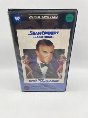 007 NEVER SAY NEVER AGAIN VHS Warner Home Video Clamshell 1984 Original Release - Image 1 of 4