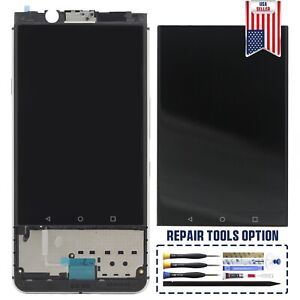 OEM Frame / LCD Display Touch Screen Digitizer For Blackberry Keyone BBB100 USA