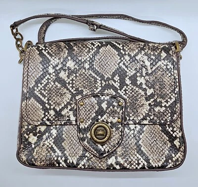 Cartera Bandolera Lauren Ralph Lauren Millbrook Cadena Imitación Piel de Serpiente Hebilla Foto 1 de 4
