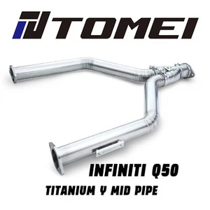 Tomei Expreme Ti Titanium Mid Y Exhaust Pipe for 2014+ Infiniti Q50 - Picture 1 of 3