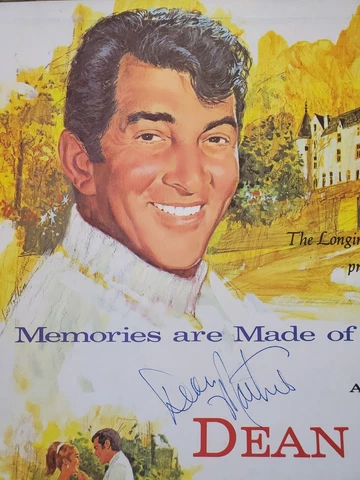 GENUINE HAND SIGNED DEAN MARTIN Autographed Record Album Set Cover Box COA Cover