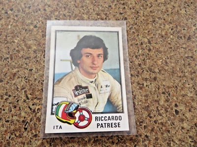 1980 Pegatinas Panini Fórmula Uno Gran Premio Riccardo Patrese tarjeta #130 Foto 1 de 4
