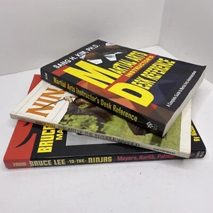 Martial Arts Book LOT Movies Bruce Lee - Instructor’s Desk Reference - Ninjutsu - Foto 1 di 23