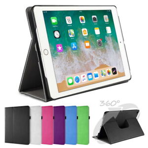 360° Rotating Deluxe Protection Case iPad 2017 / 2018 Smart Leather Cover Case Film