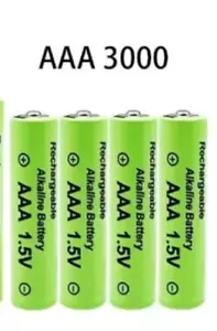 ☆ LOT 4 PILES rechargeables BATTERIES ACCU LR03 AAA 3000 mAh Neuves ☆ - Picture 1 of 1