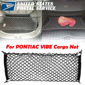 Rear Trunk Envelope Style Mesh Organizer Cargo Net for PONTIAC VIBE 2003-2008 - Picture 1 of 12