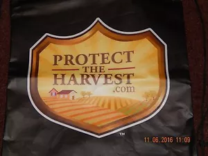 PROTECT THE HARVEST .COM ECO BAG ZAINO RIUTILIZZABILE NERO CHIUSURA CON COULISSE NUOVO - Foto 1 di 3