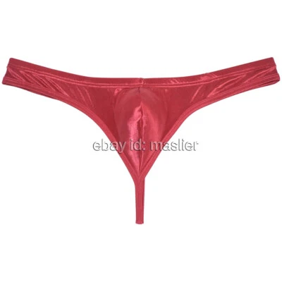 Мужское нижнее белье глянцевый контур выпуклость мешок стринги блестящие струны бикини ремень - Изображение 1 из 4