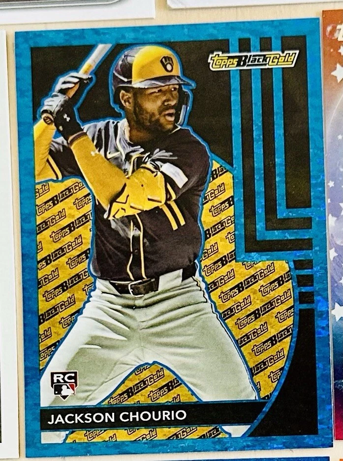 2024 Jackson Chourio Topps Update - Black Gold  (RC) (SP - blue) #BG-25 - Image 1 of 1