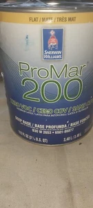Sherwin Williams Paint Promar 200 Interior Flat Color Is 4575 Lemon Peel - Picture 1 of 5