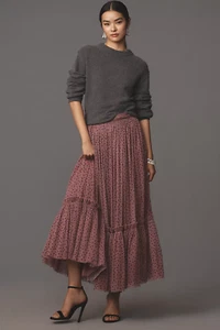 NWT NEW Anthropologie Tiered Tulle Maxi Skirt size Small - Picture 1 of 4