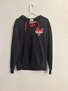 Disney Parks Epcot Canada Hoodie Erwachsene Medium schwarz rot Pullover Sweatshirt - Bild 1 von 4