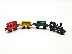 Vintage Japan Toy Miniature Medal Train 4 pieces